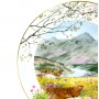 Декоративная тарелка Сентябрь, Royal Worcester. Англия