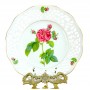 Декоративная тарелка №10 Rosa Turbinata, Schumann Arzberg, прорезной фарфор. Германия