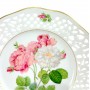  Декоративная тарелка №2 Rosa Damascena Celsiana, прорезной фарфор. Германия
