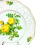 Декоративная тарелка № 9 Rosa Sulfurea, Schumann Arzberg, прорезной фарфор. Германия