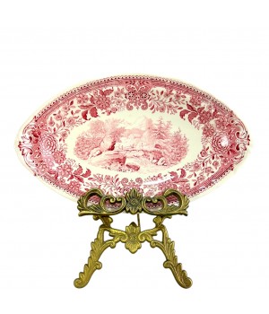 Блюдо овальной формы, с ручками Villeroy Boch, Burgenland, красный. Германия