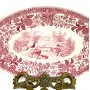 Блюдо овальной формы, с ручками Villeroy Boch, Burgenland, красный. Германия