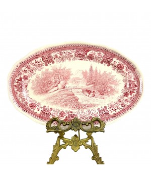 Блюдо овальной формы Villeroy Boch, Burgenland, красный. Германия