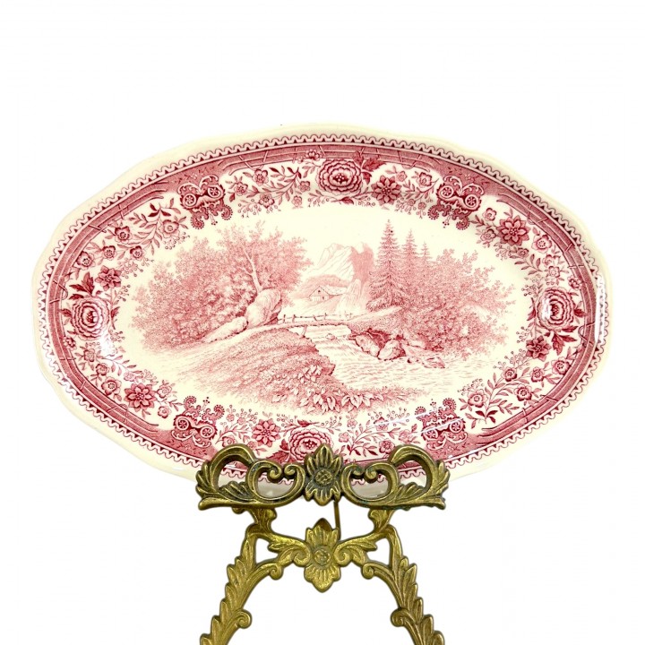 Блюдо овальной формы Villeroy Boch, Burgenland, красный. Германия
