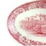 Блюдо овальное, высокое Villeroy Boch, Burgenland, красный. Германия
