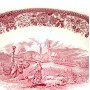 Блюдо овальное, высокое Villeroy Boch, Burgenland, красный. Германия