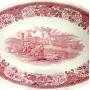 Блюдо овальное, высокое Villeroy Boch, Burgenland, красный. Германия