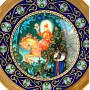 Декоративная тарелка Русские сказки Vasilisa the fair, Василиса Прекрасная и красный рыцарь, Johann Seltmann. Германия