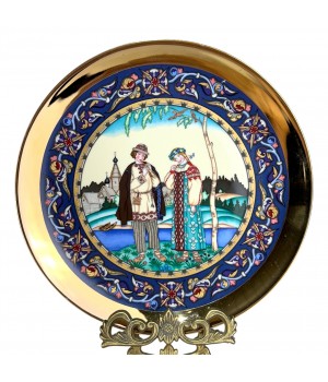 Декоративная тарелка Русские сказки, Снежная королева, Johann Seltmann. Германия