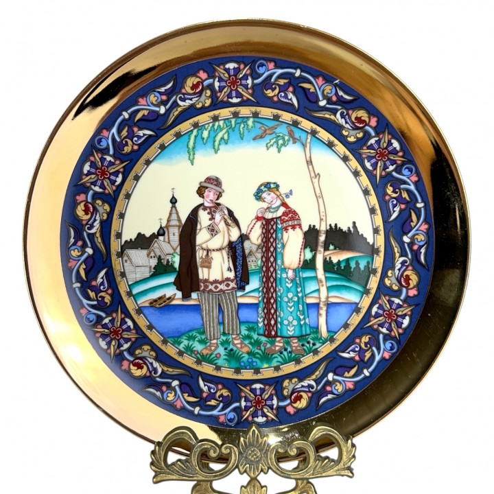 Декоративная тарелка Русские сказки, Снежная королева, Johann Seltmann. Германия