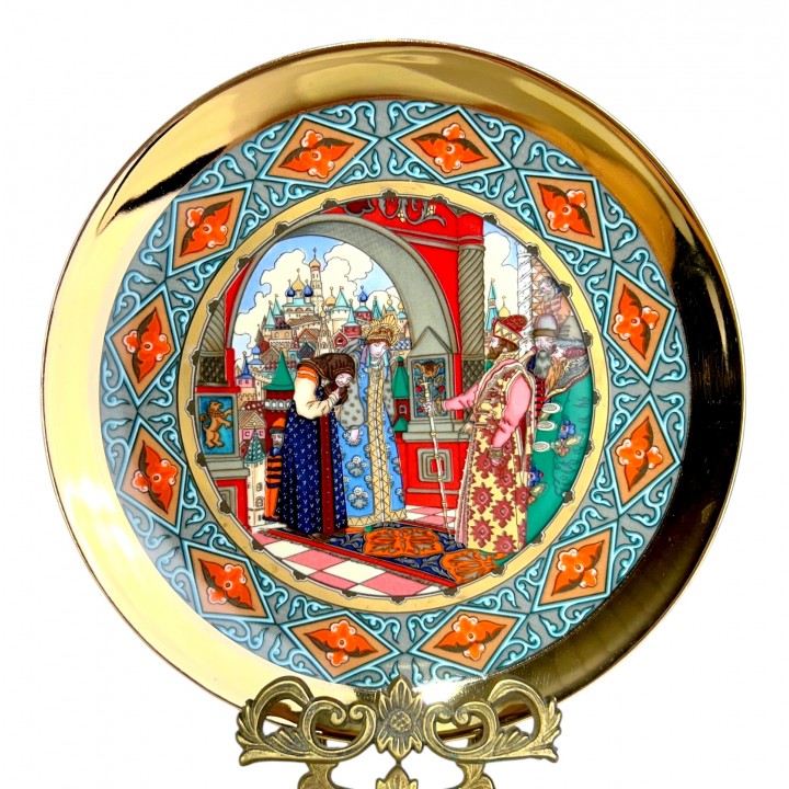 Декоративная тарелка Русские сказки Vasilisa the fair, Василиса Прекрасная Johann Seltmann. Германия