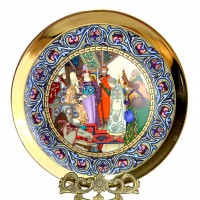 Декоративная тарелка Русские сказки Царь Берендей, Johann Seltmann. Германия