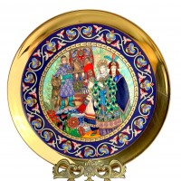 Декоративная тарелка Русские сказки Царь Берендей, Johann Seltmann. Германия