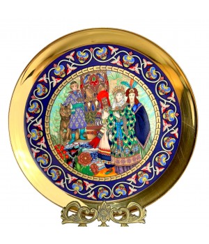 Декоративная тарелка Русские сказки Царь Берендей, Johann Seltmann. Германия