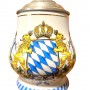 Пивная кружка с крышкой Герб, Литофания. Германия