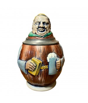 Пивная кружка с крышкой старинная, Gerz. Германия