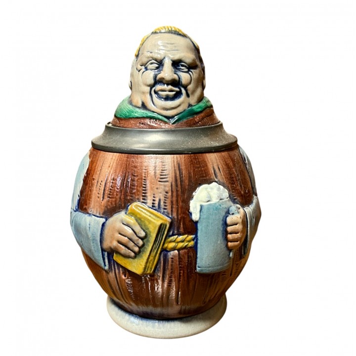 Пивная кружка с крышкой старинная, Gerz. Германия