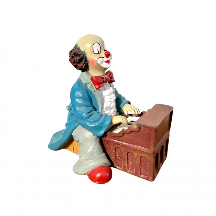 Статуэтка винтажная Клоун музыкант играет на рояле, Gilde Clowns. Германия