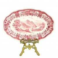 Блюдо овальное Villeroy Boch, Burgenland, красная посуда. Германия