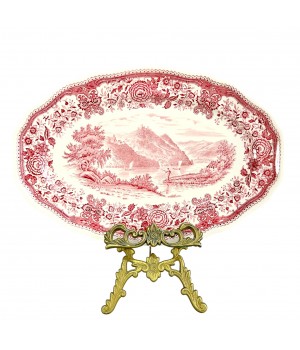Блюдо овальное Villeroy Boch, Burgenland, красная посуда. Германия
