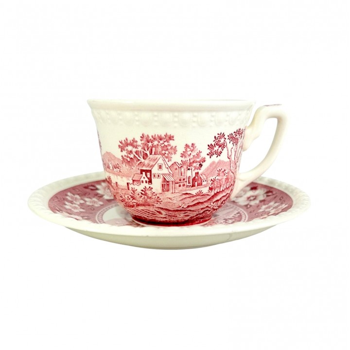 Чайная пара Villeroy Boch, Rusticana, кракелюр, желтые пятна. Германия