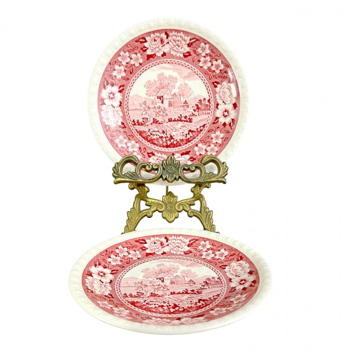 Блюдца Villeroy Boch, Rusticana, красная посуда. Германия