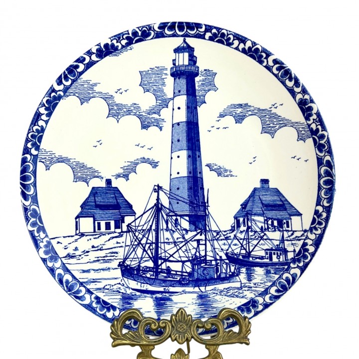 Декоративная тарелка Маяк, R. Wegst. Голландия