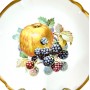  Декоративная тарелка Фрукты, яблоко и ежевика, фарфор. Германия