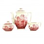 Чайный набор, чайник, молочник, сахарница Villeroy Boch, Rusticana, красная посуда. Германия