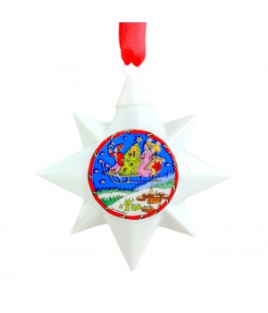 Ёлочная игрушка Рождественская Звезда 1994 год, Hutschenreuther. Германия