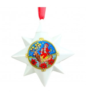 Ёлочная игрушка Рождественская Звезда 1996 год, Hutschenreuther. Германия