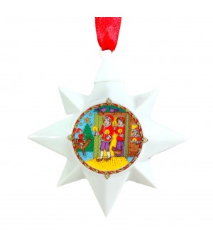 Ёлочная игрушка Рождественская Звезда 2003 год, Hutschenreuther. Германия