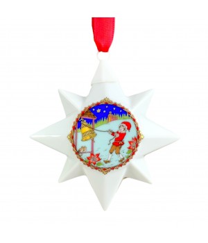 Ёлочная игрушка Рождественская Звезда 2000 год, Hutschenreuther. Германия