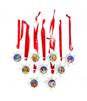 Ёлочные игрушки Рождественские Звезды, Hutschenreuther. Германия