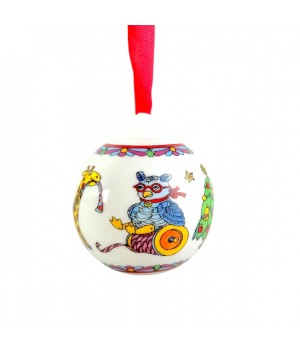 Ёлочная игрушка Рождественский Шар Сова, Hutschenreuther. Германия