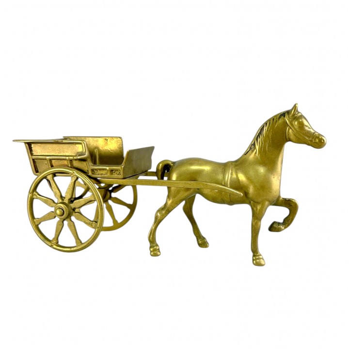 Статуэтка конь, лошадь с повозкой, фигура, коллекционная. Германия