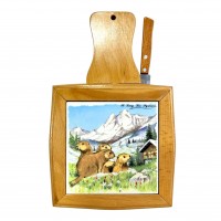 Сырная доска с ножом Бобры. Франция