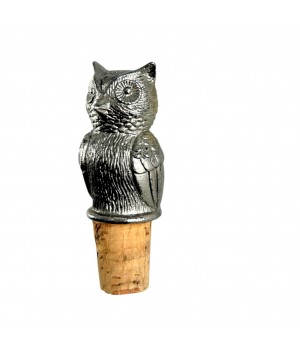 Пробка для бутылки Сова, олово. Германия