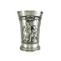 Бокал Игра на лютне, олово SKS. Германия