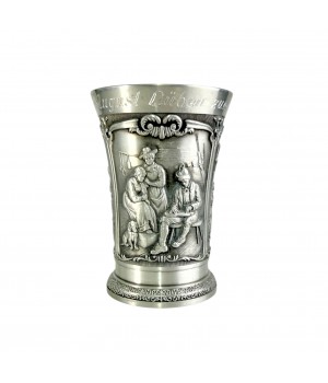 Бокал Игра на лютне, олово SKS. Германия