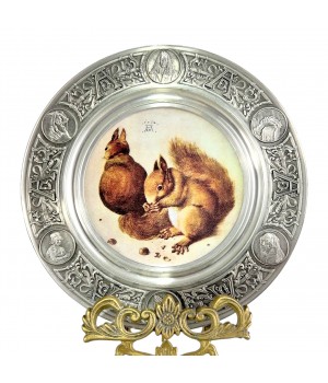 Декоративная тарелка Белки, Albrecht Durer. Германия