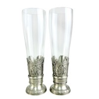 Бокалы высокие для пива, олово. Германия