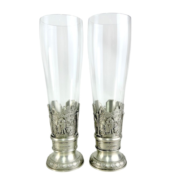 Бокалы высокие для пива, олово. Германия