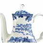 Чайник, заварник Myotts Country Life, Сельская жизнь, Охота, синий. Англия