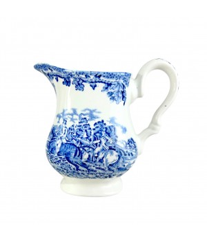 Молочник, сливочник Myotts Country Life, Сельская жизнь, Охота, синий. Англия