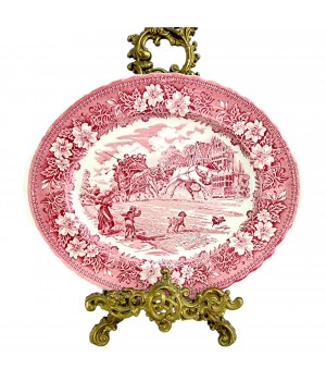 Блюдо овальное Royal Tudor Ware, Coaching Taverns. Англия