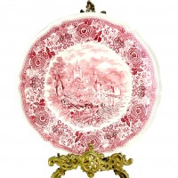 Блюдо круглое, большое Villeroy Boch, Burgenland, красная посуда. Германия