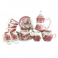 Чайный сервиз, пары Grindley, English Country Inns. Англия