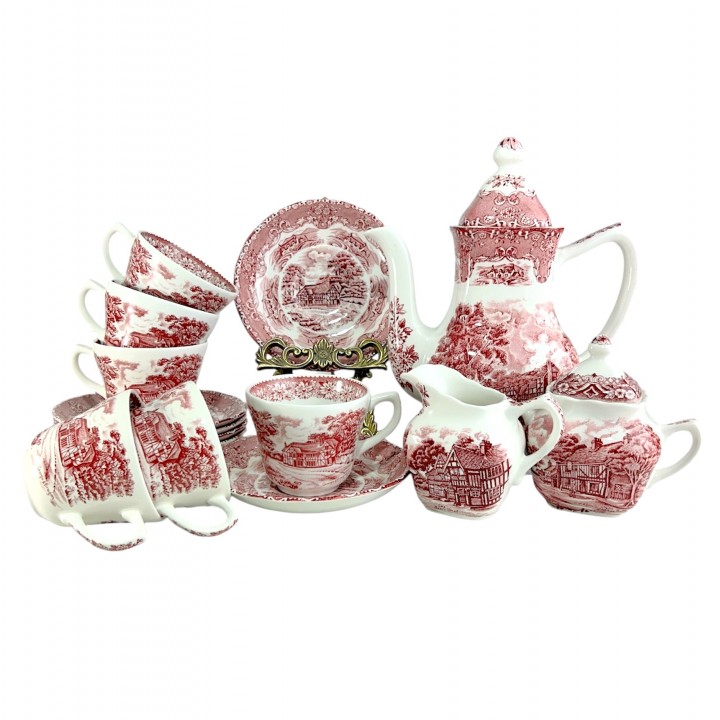 Чайный сервиз, пары Grindley, English Country Inns. Англия