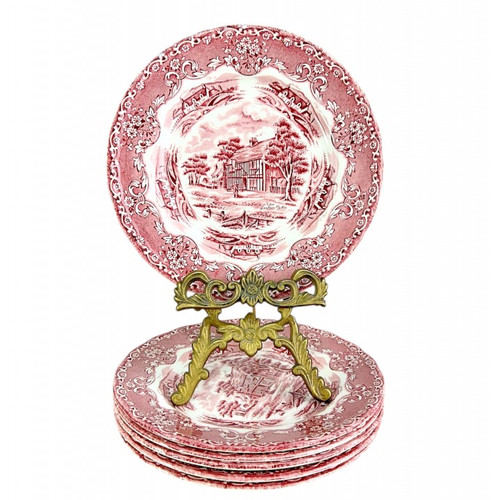 Пирожковые тарелки Grindley, English Country Inns. Англия